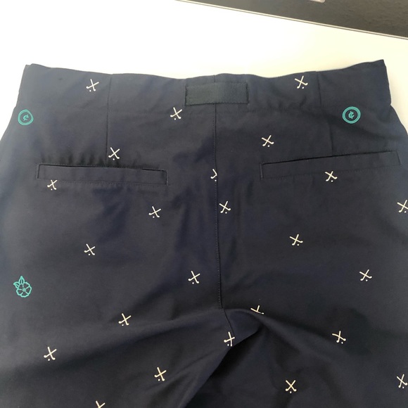 HP✨ NWOT Nike Flex Golf Shorts Navy Blue Charms Belted - Picture 11 of 13